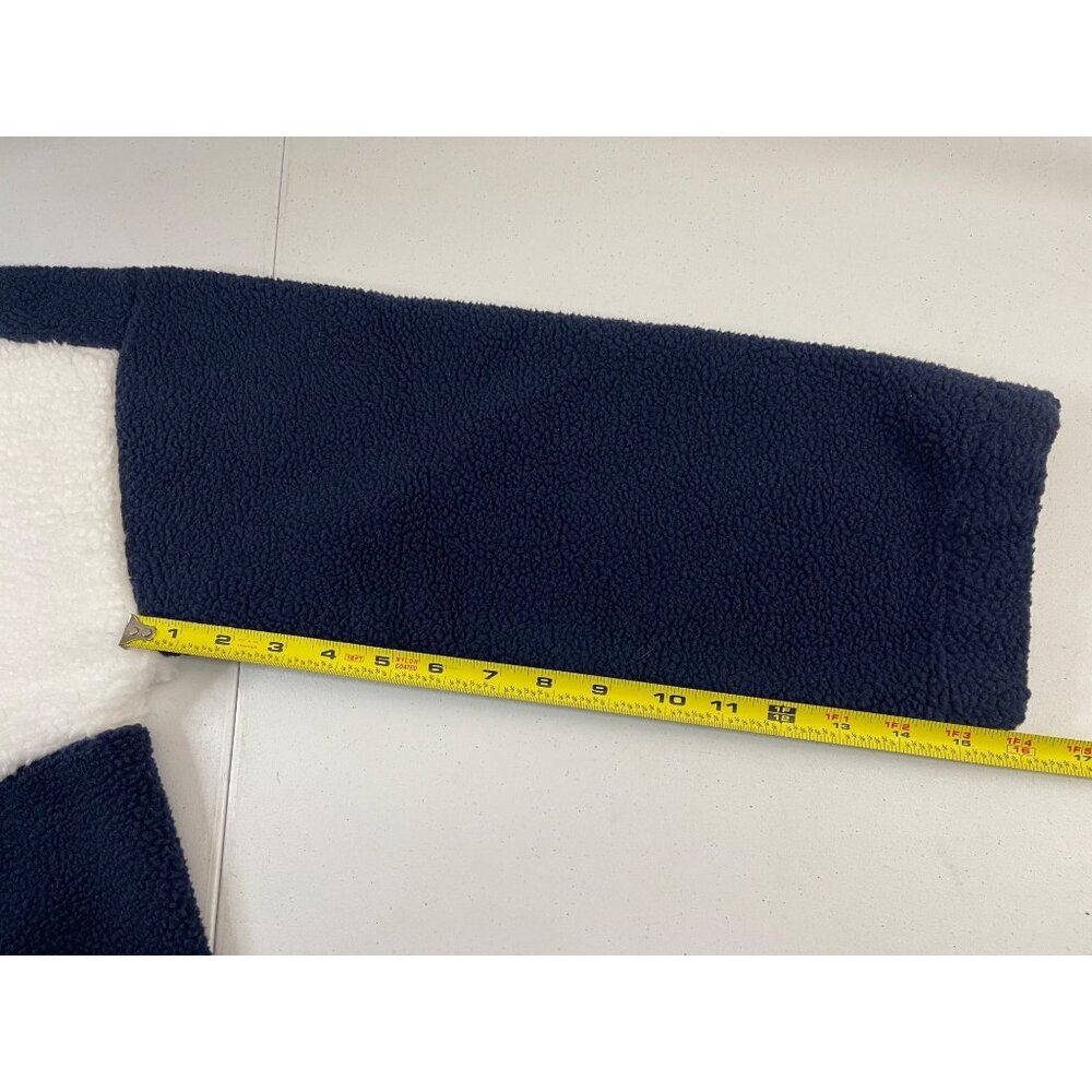 Columbia NWT Women's Long Sleeve Cropped Fleece Pullover, XL, Navy/White - Picture 16 of 16